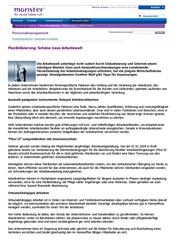 Flexibilisierung - Schöne neue Arbeitswelt Flexibilisierung - Schöne neue Arbeitswelt