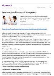 Publikation Leadership - Führen mit Führungskompetenz